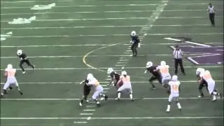 Centre QB Heath Haden scores on a 63-yard touchdown reception