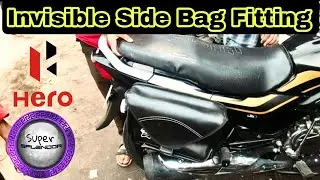 ALL NEW SUPER SPLENDOR BS6 | UNIQUE WAY TO FITT SIDE BAG 🛍️ #hero #herosupersplendorbs6 ##bs6 #bags