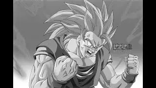 speed draw Goku turning ssj3