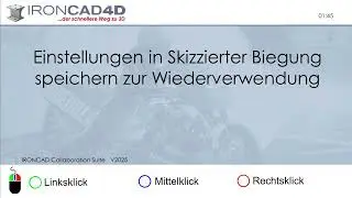 Einstellungen in Skizzierter Biegung speichern zur Wiederverwendung