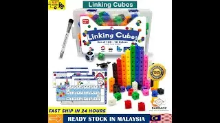 Linking Cubes Big Builders Number Blocks Counting Learning with Activities Card Toys