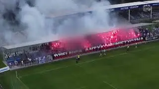 Wspólny doping kibiców Hutnika Kraków i Stomilu Olsztyn (17.09.2023 r.)