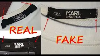 Karl Lagerfeld T shirt real vs fake review. How to spot counterfeit Lagerfeld Paris shirt.