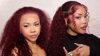 we haven't seen eachotha since last year!! | 99J burgundy wig full install + style | west kiss hair