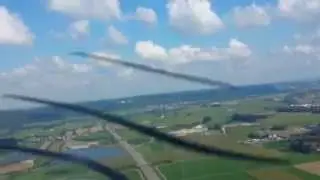 Cessna 210 approaching RWY 06 EDNL Leutkirch
