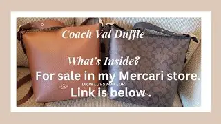 Coach Val Duffle | Coach Outlet Store | Designer Bag | What's Inside?