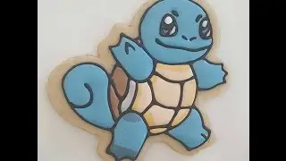 How to decorate a Pokemon Squirtle cookie