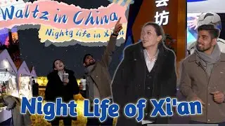 Night life in Xian: Waltz in China Niranjan