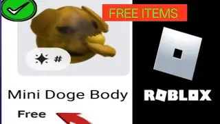 How To Get Mini Doge Free Items In Roblox.
