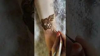 Beautiful Doha Front Hand Mehendi Henna Design 🤎 Unique And Easy Mehndi #henna #mehndi #doha #leaves