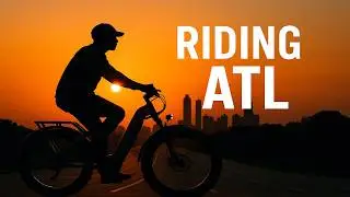 Riding my e-bike through the streets of Atlanta