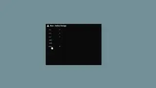 Neo ImGui Design - Example 3 (Project menu)