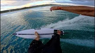 A Beautiful Green and Gold Australian Morning POV Surf Raw