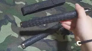 fox snotab 26inch rubber silicon Handle ALUMINIUM STEEL retractable baton stick