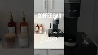 Aesthetic Coffee Station Setup | Kitchen Organization & Decor Ideas #coffeebar #coffeestation #decor
