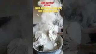 ASMR WHITE CEMENT VOLCANO#white#dust#baking#chalk#reels#bakingsoda#cement#cementasmr#cementcrush