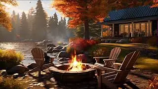 Tranquil Lake View: Soundscape for Blissful Sleep, Anxiety / Stress Relief & Mediation 🍂🎃🍁