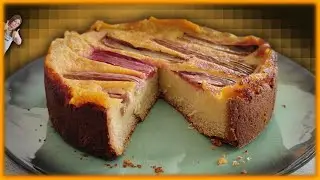 Der beste Käsekuchen mit Rhabarber! (einfache Zubereitung)