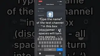 #howto create text channels on #discord #mobile