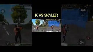 SKYLER vs K charecter HP recovery test🤩🤩 || who will win 🤔 || Best character😁 || #freefire #short