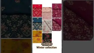 BAREEZE winter premium quality karandi with pure embroidered chiffon dupatta #trending #dress #viral