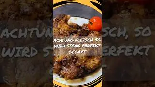 Dies ist ein Steak, ein Schweinesteak brutal einfach und sehr saftig