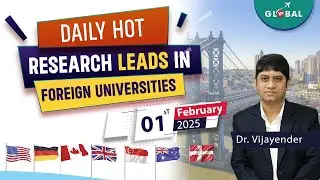 1st Feburary Hot Leads from Research Groups of Foreign Professors