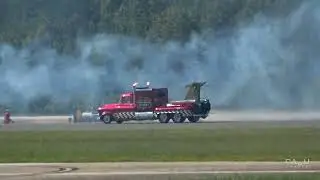 Hot Streak II Jet Truck vs. Rob Holland @ 2023 NAS Oceana Air Show
