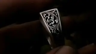 Very Exquisite Hand Engraved Silver 925 Ring With High Quality Natural Stone | MyRings.Co