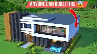 How to Build a Modern House in Minecraft | Easy Tutorial