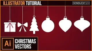 Adobe Illustrator CC Tutorial: Flat CHRISTMAS VECTORS | Graphic Design