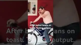 Test riding the turbo trainer.