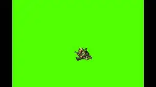 Rebel Soldier Rifle Run - Metal Slug Green Screen