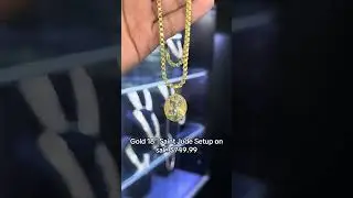 Gold Chain 18&rdquo; & Saint Jude Pendant Setup at Ijaz Jewelers #pendant #diamondpendant #goldpendants