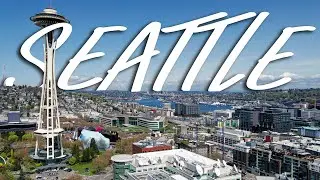 Aerial Views Downtown Seattle