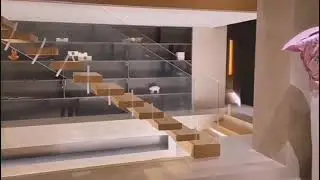 Stunning Glass Floating Staircase