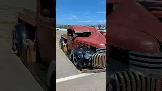 Slammed 46 Chevy Pickup #chevy #classics #patina #shorts