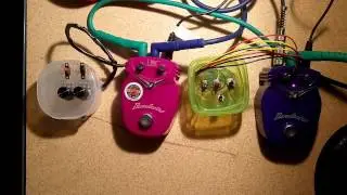 Circuit Bent Danelectro T-Bone Distortion and BLT Slap Echo
