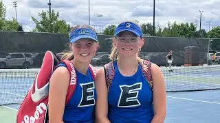 EHS Girls Doubles vs Lewiston HS (State Tournament- Condolation Bracket Round 2)