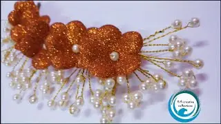 Easy Glitter Foam Sheet Flower/DIY/at home GG creative collections