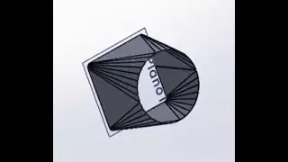 Transición redondo a cuadrado  hecha en solidworks.