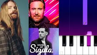 Sigala,David Guetta, Sam Ryder - Living Without You (Piano Tutorial)