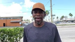 THE FAT ANGEL Speaks to Ken - Homeless in Melbourne, Florida in Brevard County aka Space Coast