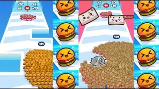 Food Run - Crowd Control Game - ASMR Gameplay Walkthrough (iOS, Android)