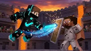 Pvp match on Android smp Day 1😅😅 #minecraft #gaming 