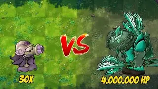 PVZ Fusion 3.2 Challenge!! | 30x Fusion Plants Vs Obsidian Gargantuar Zombie 4M HP - Who Will Win?
