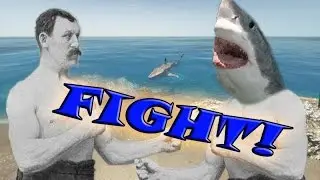Overly Manly Shark Fights!!  Stranded Deep