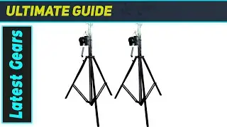Best DJ Pro Lighting 13 Foot Crank Stand Setup
