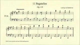 Beethoven, Bagatelle, Op 119, No 10 Allegramente