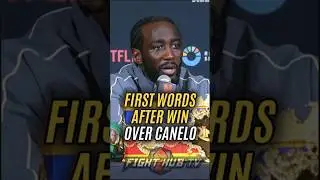 Terence Crawford FIRST WORDS after beating Canelo!
